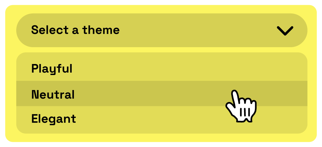 Pre-made themes